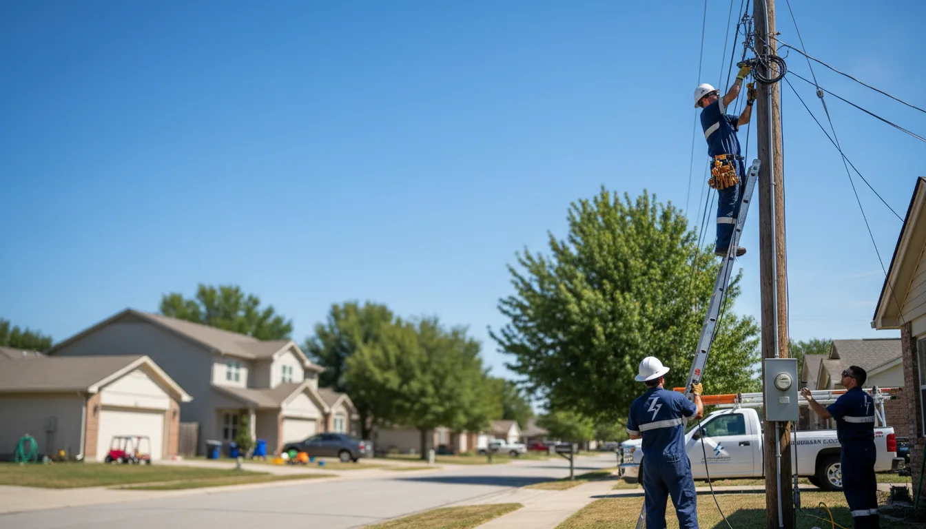 Residential electrician providing installation services in Hallie, KY